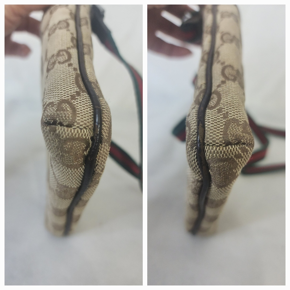 ✨️GUCCI GG Canvas Web Mini Pouch Shoulder Bag - Picture 10 of 16